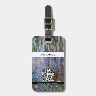 Claude Monet - Seerosen - QR-Code Gepäckanhänger