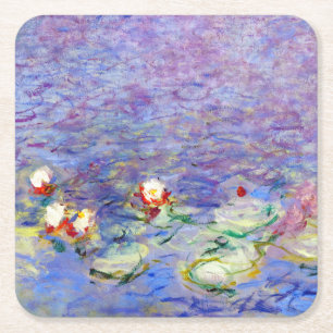 Claude Monet - Seerosen Rechteckiger Pappuntersetzer