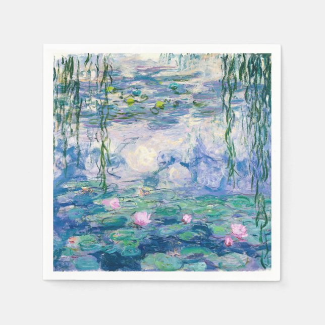 CLAUDE MONET - Seerosen Serviette (Vorderseite)