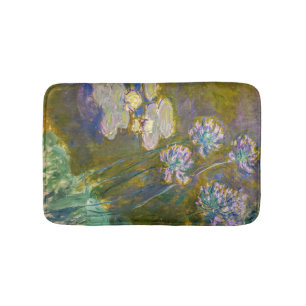 Claude Monet - Seerosen und Agapanthus Badematte