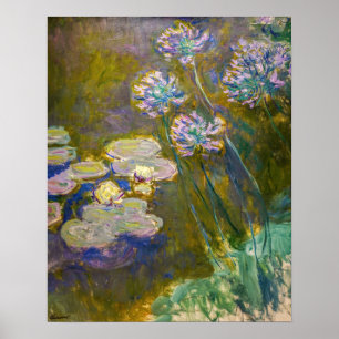 Claude Monet - Seerosen und Agapanthus Poster