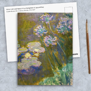 Claude Monet - Seerosen und Agapanthus Postkarte