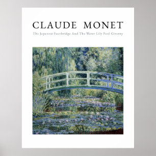 Claude Monet,  Seerosen und Japanische Brücke  Poster