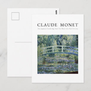 Claude Monet, Seerosen und Japanische Brücke Postkarte