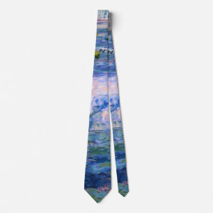Claude Monet Seerosen Vintage Floral HD Kunst Krawatte