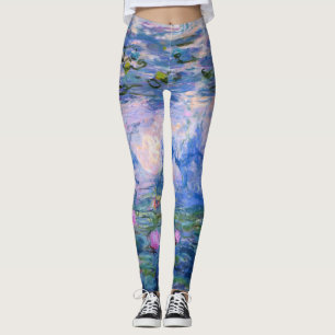 Claude Monet Seerosen Vintage Floral HD Kunst Leggings