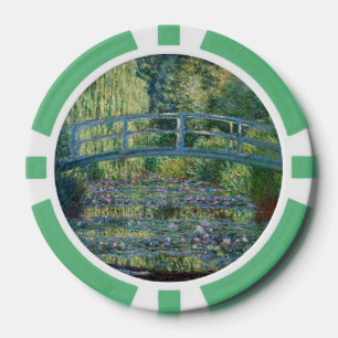 Claude Monet - Seerosenteich, Grüne Harmonie Pokerchips