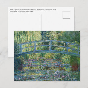 Claude Monet - Seerosenteich, Grüne Harmonie Postkarte