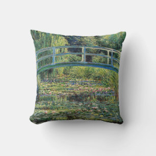 Claude Monet - Seerosenteich & Japan-Brücke Kissen