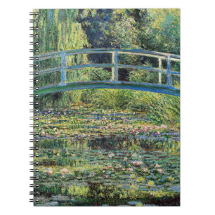 Claude Monet - Seerosenteich & Japan-Brücke Notizblock