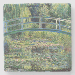 Claude Monet - Seerosenteich & Japan-Brücke Steinuntersetzer