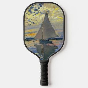 Claude Monet - Segelboot in Le Petit-Gennevilliers Pickleball Schläger