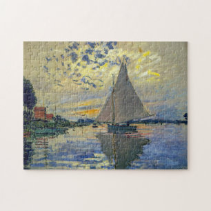 Claude Monet - Segelboot in Le Petit-Gennevilliers Puzzle