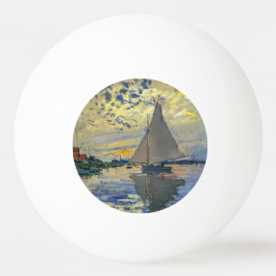 Claude Monet - Segelboot in Le Petit-Gennevilliers Tischtennisball