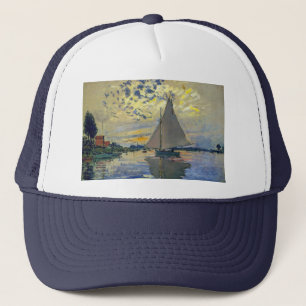 Claude Monet - Segelboot in Le Petit-Gennevilliers Truckerkappe