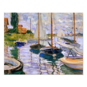Claude Monet - Segelboote auf der Seine Fotodruck