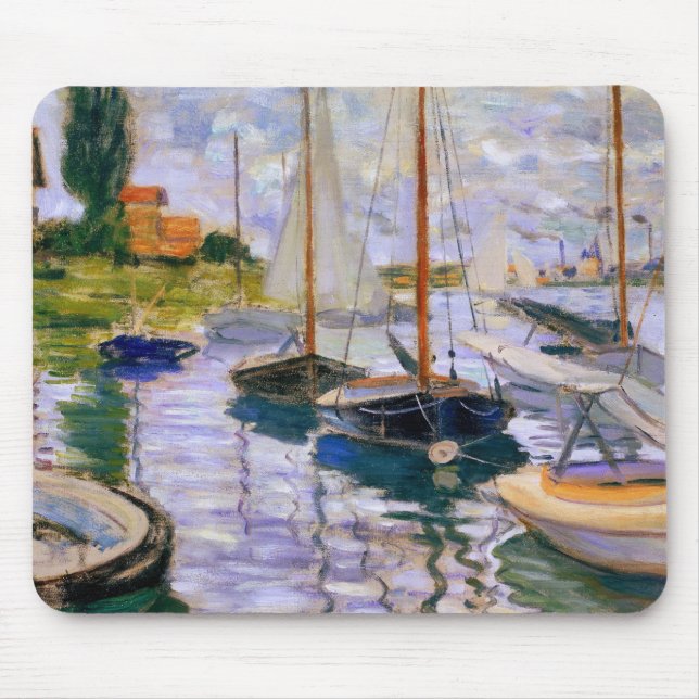 Claude Monet - Segelboote auf der Seine Mousepad (Vorne)