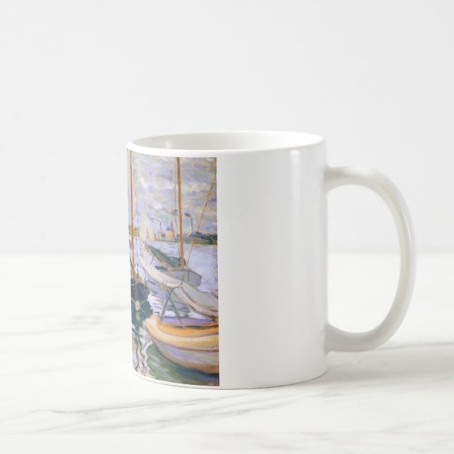 Claude Monet - Segelboote auf der Seine Tasse (Rechts)