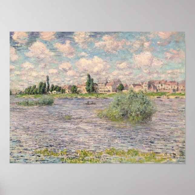 Claude Monet | Seine in Lavacourt Poster (Vorne)
