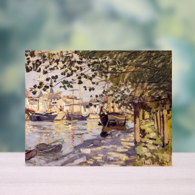 Claude Monet. Seine in Rouen Acrylschild (Neutral)