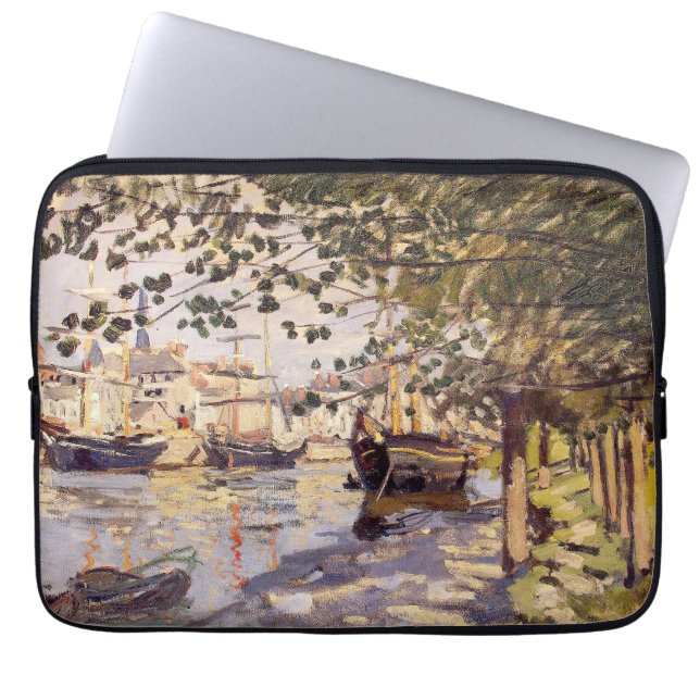 Claude Monet. Seine in Rouen Laptopschutzhülle (Vorderseite)