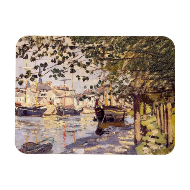 Claude Monet. Seine in Rouen Magnet (Horizontal)
