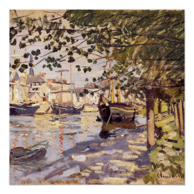Claude Monet. Seine in Rouen Poster (Vorderseite)
