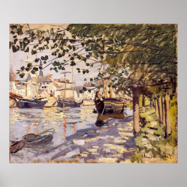 Claude Monet. Seine in Rouen Poster (Vorne)