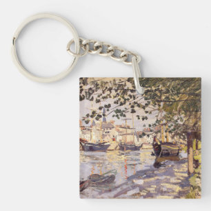 Claude Monet. Seine in Rouen Schlüsselanhänger