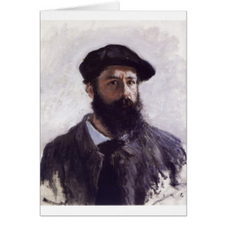Claude Monet - Selbstporträt in Barett 1886