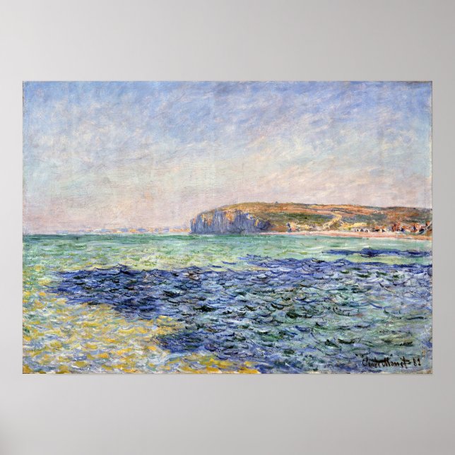Claude Monet Shadows on Sea, Die Klippen Poster (Vorne)