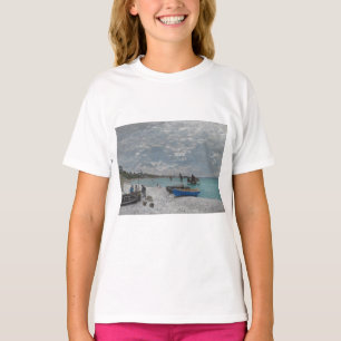 Claude Monet Sky Clouds Boats Sea T-Shirt