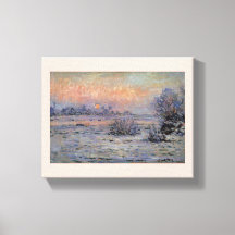 Claude Monet Soleil d'hiver à Lavacourt Wintersun
