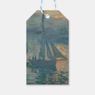 Claude Monet Sonnenaufgang Marine Segelboot Impres Geschenkanhänger