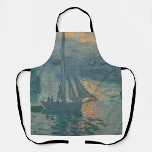 Claude Monet Sonnenaufgang Marine Segelboot Impres Schürze