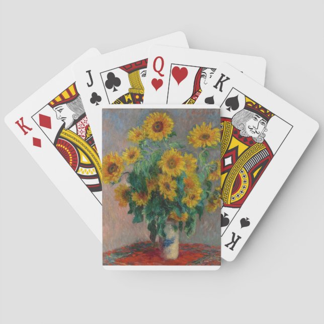 Claude Monet, Sonnenblume Spielkarten (Rückseite)