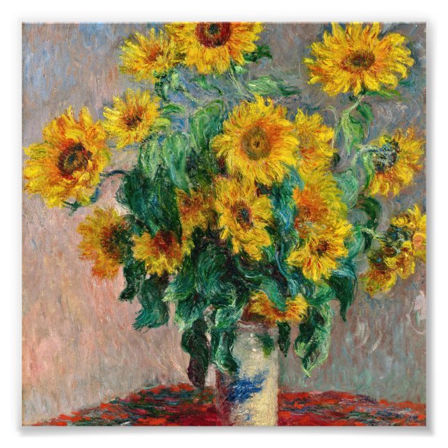 Claude Monet - Sonnenblumen Fotodruck (Vorne)