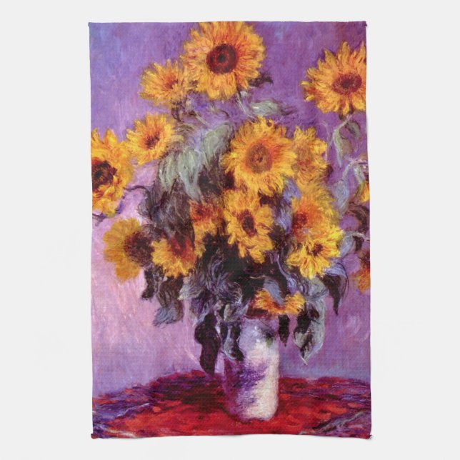 Claude Monet: Sonnenblumen Handtuch (Vertikal)