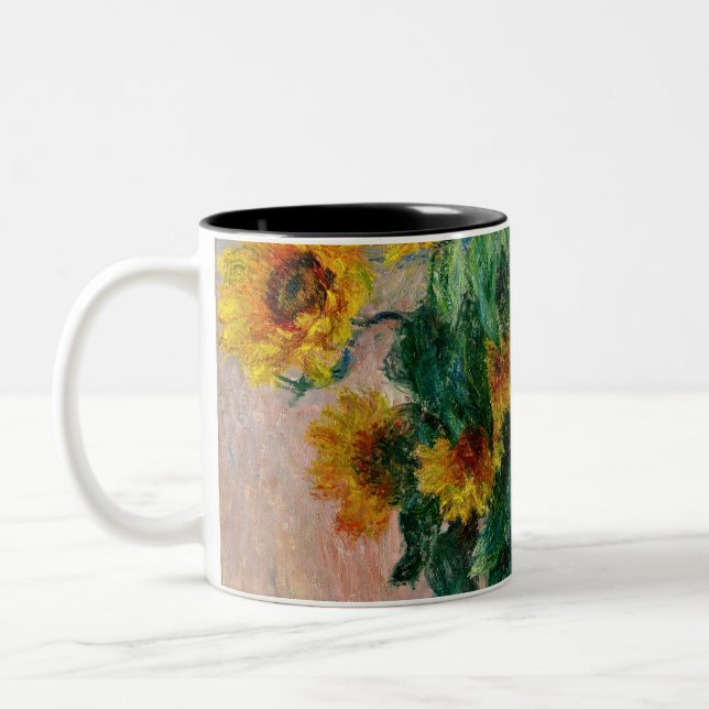 Claude Monet - Sonnenblumen Zweifarbige Tasse (Links)