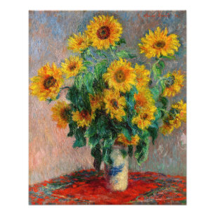 Claude Monet - Sonnenblumenstrauß Fotodruck