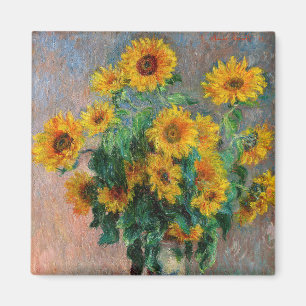 Claude Monet - Sonnenblumenstrauß Magnet