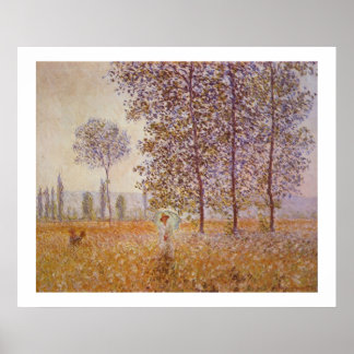 Claude Monet - Sonnenlicht-Effekt unter den Poplar Poster