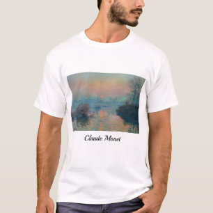 Claude Monet - Sonnenuntergang an der Seine bei La T-Shirt