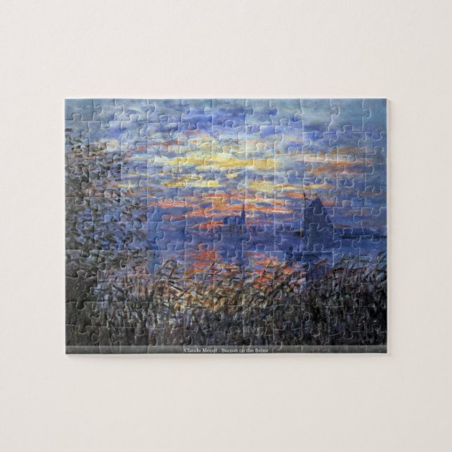 Claude Monet - Sonnenuntergang auf dem die Puzzle (Horizontal)