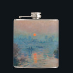 Claude Monet - Sonnenuntergang auf der Seine am La Flachmann<br><div class="desc">Sonnenuntergang auf der Seine am Lavacourt,  Wintereffekt / Soleil Couchant sur la Seine a Lavacourt,  Effekt d'hiver - Claude Monet,  Öl auf der Leinwand,  1880</div>