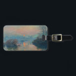 Claude Monet - Sonnenuntergang auf der Seine am La Gepäckanhänger<br><div class="desc">Sonnenuntergang auf der Seine am Lavacourt,  Wintereffekt / Soleil Couchant sur la Seine a Lavacourt,  Effekt d'hiver - Claude Monet,  Öl auf der Leinwand,  1880</div>