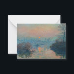 Claude Monet - Sonnenuntergang auf der Seine am La Mitteilungskarte<br><div class="desc">Sonnenuntergang auf der Seine am Lavacourt,  Wintereffekt / Soleil Couchant sur la Seine a Lavacourt,  Effekt d'hiver - Claude Monet,  Öl auf der Leinwand,  1880</div>