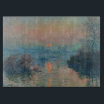 Claude Monet - Sonnenuntergang auf der Seine am La Schneidebrett<br><div class="desc">Sonnenuntergang auf der Seine am Lavacourt,  Wintereffekt / Soleil Couchant sur la Seine a Lavacourt,  Effekt d'hiver - Claude Monet,  Öl auf der Leinwand,  1880</div>
