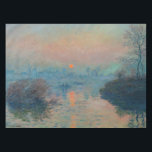 Claude Monet - Sonnenuntergang auf der Seine am La Tischdecke<br><div class="desc">Sonnenuntergang auf der Seine am Lavacourt,  Wintereffekt / Soleil Couchant sur la Seine a Lavacourt,  Effekt d'hiver - Claude Monet,  Öl auf der Leinwand,  1880</div>