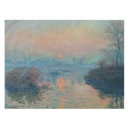 Claude Monet - Sonnenuntergang auf der Seine am La Tischdecke
